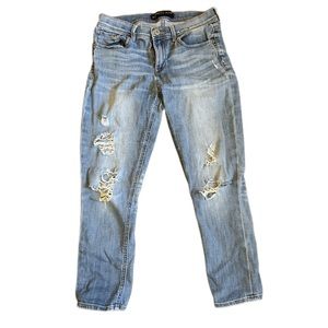 Express mid rise cropped denim legging